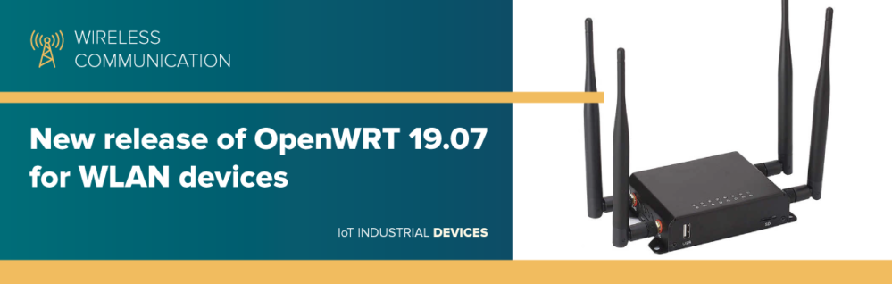 New release of OpenWRT 19.07 for WLAN devices